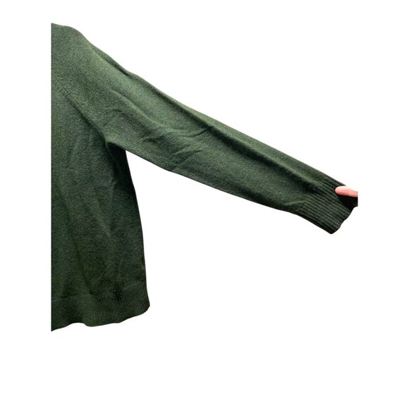 J.Crew Mercantile Wool Blend Crewneck Sweater Green Size M Fishermen Gorpcore - Picture 9 of 12